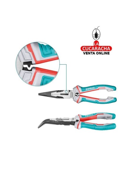 ALICATE BOCA PLANA CURVO REFORZADO 200MM MODELO THT24816S.