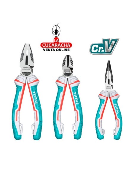 JUEGO 3 ALICATES REFORZADOS MODELO THT2K0301S.