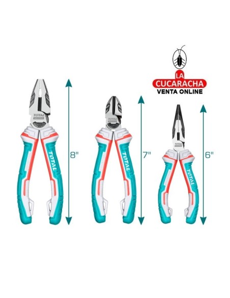 JUEGO 3 ALICATES REFORZADOS MODELO THT2K0301S.