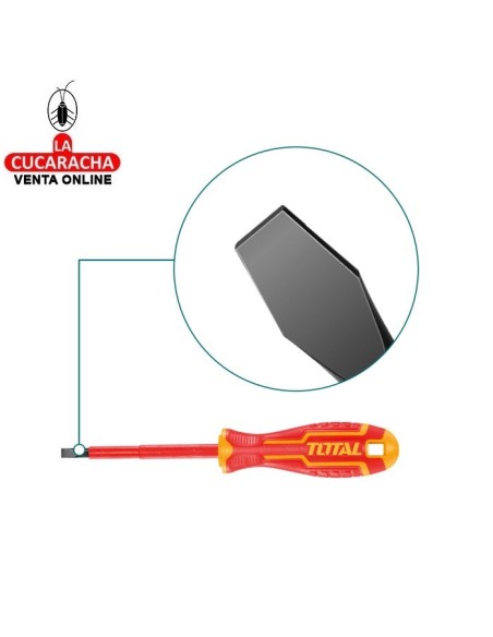 DESTORNILLADOR ELECTRICIDAD AISLADO PLANO MODELO THTIS.