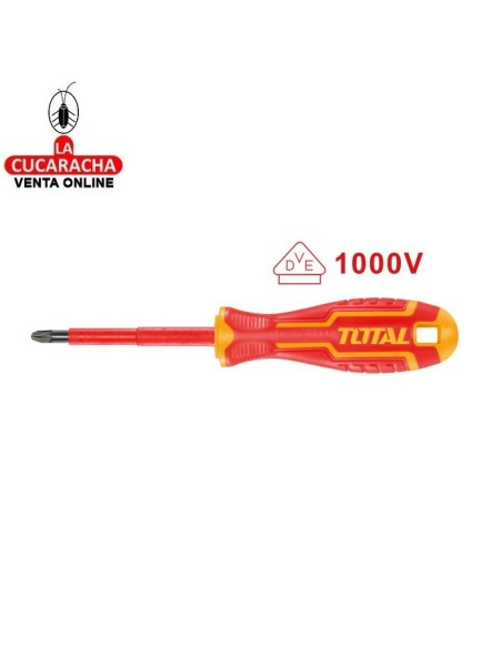 DESTORNILLADOR ELECTRICIDAD AISLADO POZIDRIVE MODELO THTISPZ.