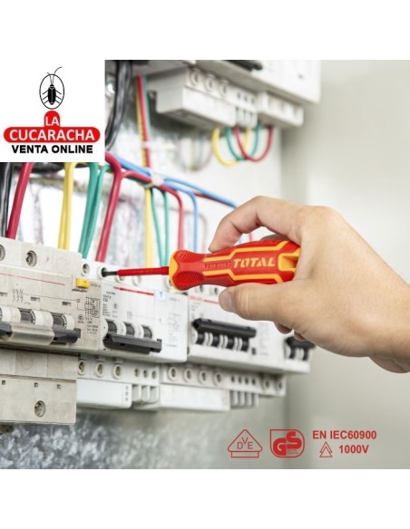 JUEGO 6 DESTORNILLADORES ELECTRICIDAD AISLADOS MODELO THTIS566.