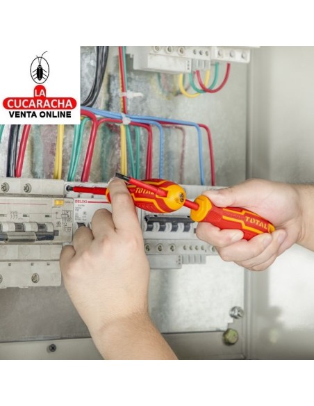 JUEGO 6 DESTORNILLADORES ELECTRICIDAD AISLADOS MODELO THTIS566.