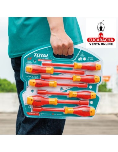 JUEGO 7 DESTORNILLADORES ELECTRICIDAD...