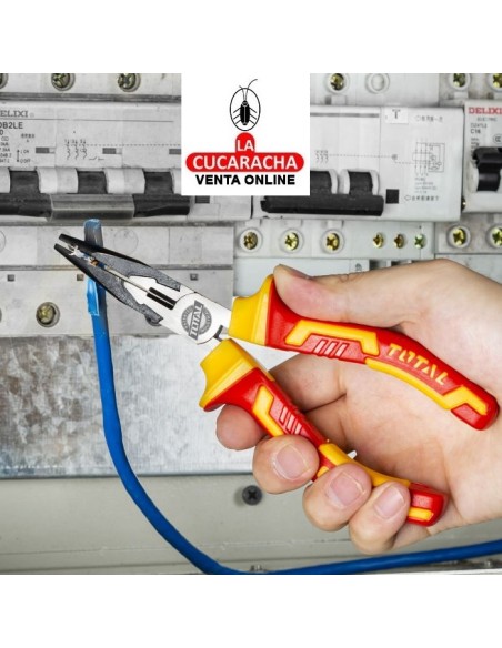 JUEGO 3 ALICATES ELECTRICIDAD AISLADOS MODELO THT2K0302.