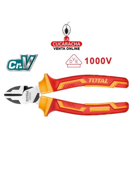 ALICATE ELECTRICIDAD AISLADO CORTE DIAGONAL 160MM MODELO THTIP2261.