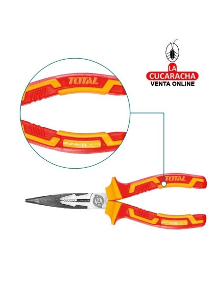 ALICATE ELECTRICIDAD AISLADO PUNTA PLANA MODELO THTIP23.