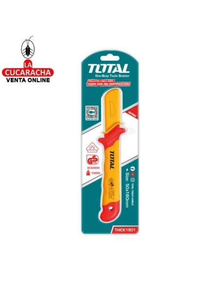 CUCHILLO ELECTRICISTA AISLADO PELACABLES 180MM MODELO THICK1801.