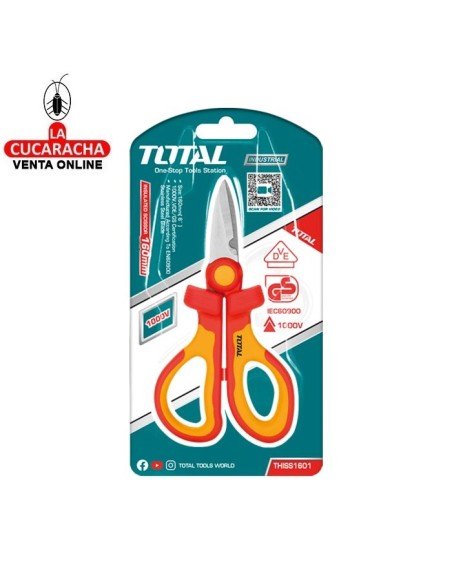 TIJERA ELECTRICISTA AISLADA 160MM MODELO THISS1601.