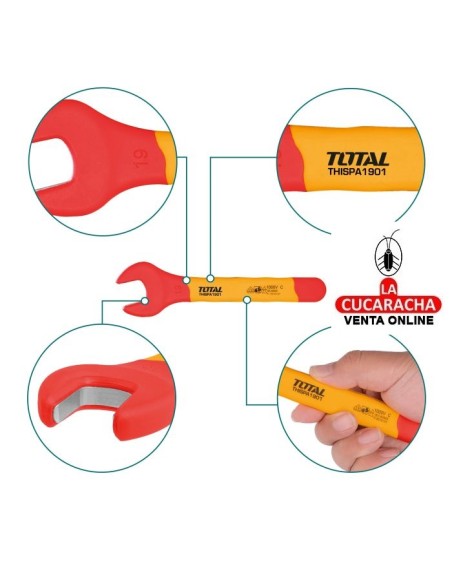 JUEGO 7 LLAVES FIJAS AISLADAS ELECTRICIDAD MODELO THKISPA0701.