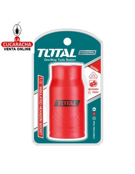 LLAVE VASO CUADRADO AISLADO ELECTRICISTA 1/2 MODELO THIHAST12.