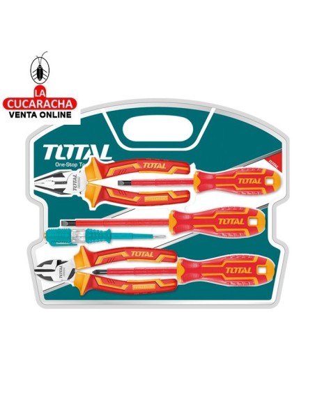 JUEGO 6 HERRAMIENTAS ELECTRICISTA AISLADO MODELO THKIST3062.