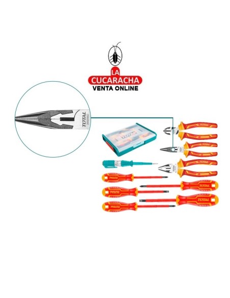 JUEGO 9 HERRAMIENTAS AISLADAS ELECTRICISTA MODELO THKTV02H091.