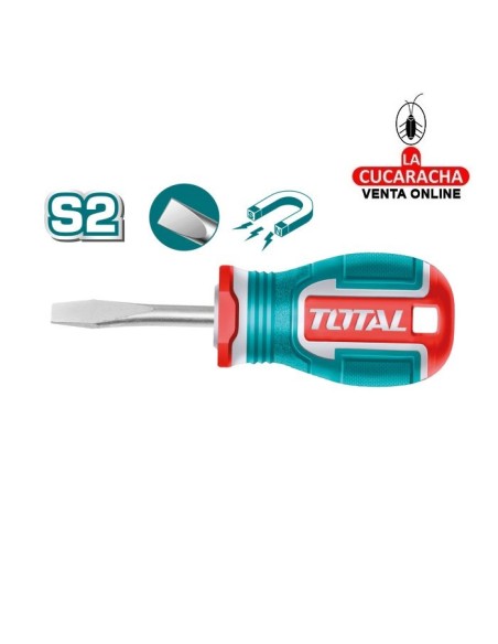 DESTORNILLADOR CORTO PUNTA PLANA MODELO TSDSL6038.