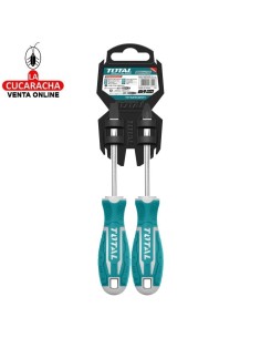 JUEGO 2 DESTORNILLADORES INDUSTRIALES PUNTA IMANTADA MODELO THT250201.