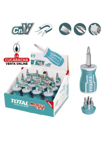 DESTORNILLADOR CON 7 PUNTAS INTERCAMBIABLES MODELO TACSDS0706.