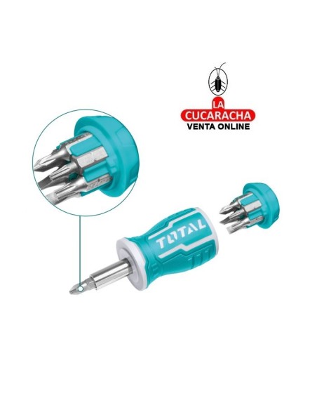 DESTORNILLADOR CON 7 PUNTAS INTERCAMBIABLES MODELO TACSDS0706.