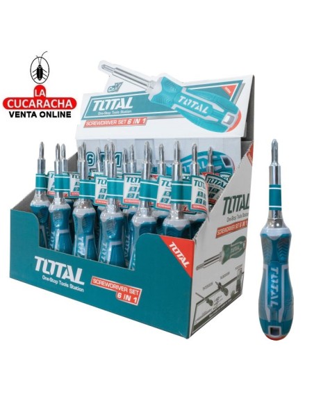 DESTORNILLADOR CON 6 PUNTAS INTERCAMBIABLES MODELO THT2506076.