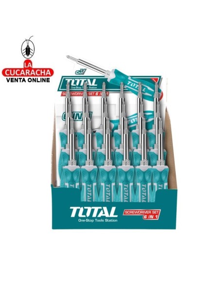 DESTORNILLADOR CON 6 PUNTAS INTERCAMBIABLES MODELO THT2506076.