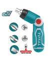 DESTORNILLADOR CARRACA ARTICULABLE CON 12 PUNTAS MODELO TACSD30136.