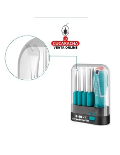 DESTORNILLADOR CON 8 VARILLAS INTERCAMBIABLES MODELO THT250906.