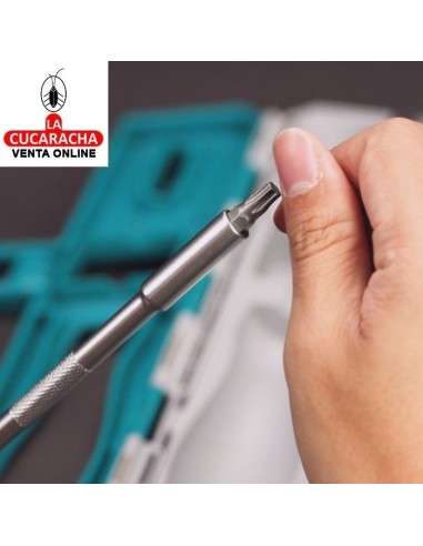 JUEGO 1 DESTORNILLADOR CON 33 PUNTAS...