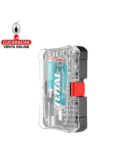 JUEGO 1 DESTORNILLADOR CON 55 PUNTAS Y LLAVES VASO INTERCAMBIABLES MODELO TACSD30556.
