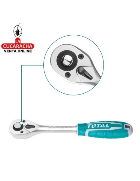 LLAVE CARRACA REVERSIBLE DE 45 DIENTES MODELO THT106.