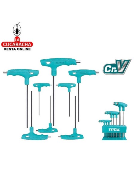 JUEGO 8 LLAVES ALLEN MANGO -T- MODELO THHW80816.