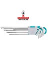 JUEGO 9 LLAVES ALLEN PUNTA BOLA MODELO THT106291.