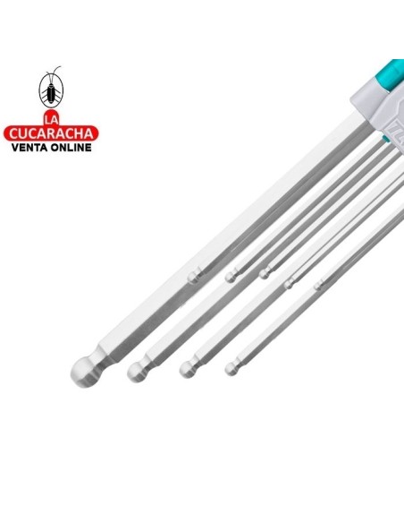 JUEGO 9 LLAVES ALLEN PUNTA BOLA MODELO THT106291.