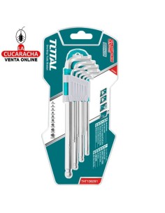 JUEGO 9 LLAVES ALLEN PUNTA BOLA MODELO THT106291.