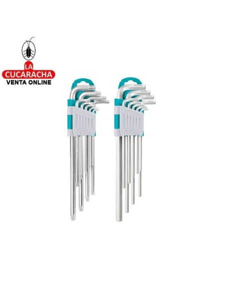 SET 2 JUEGOS 9 LLAVES ALLEN Y 9 LLAVES TORX MODELO THT106KT0181.