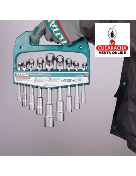 JUEGO 9 LLAVES PIPA TUBO EN -L- MODELO TLASWT0901.