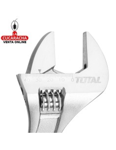 LLAVE INGLESA AJUSTABLE MOLETA CENTRAL MANGO BIMATERIAL MODELO THT101.