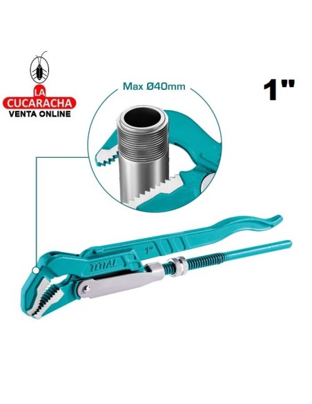 LLAVE SUECA DE TUBO 45º MODELO THT172.