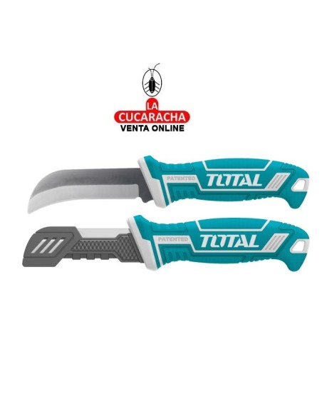 CUCHILLO PELACABLES ELECTRICISTA 200MM CON FUNDA MODELO THT51882.