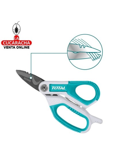 TIJERA ELECTRICISTA BORDE TITANIO 170MM MODELO THES051708.