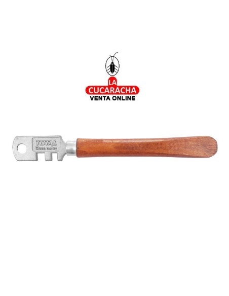 CORTAVIDRIO MANGO MADERA 130MM MODELO THT561301.