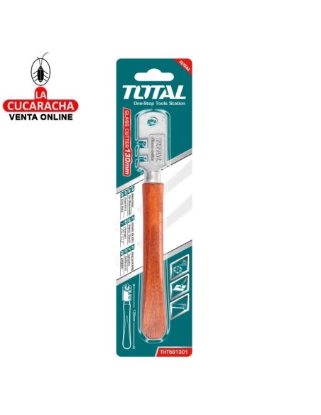 CORTAVIDRIO MANGO MADERA 130MM MODELO THT561301.