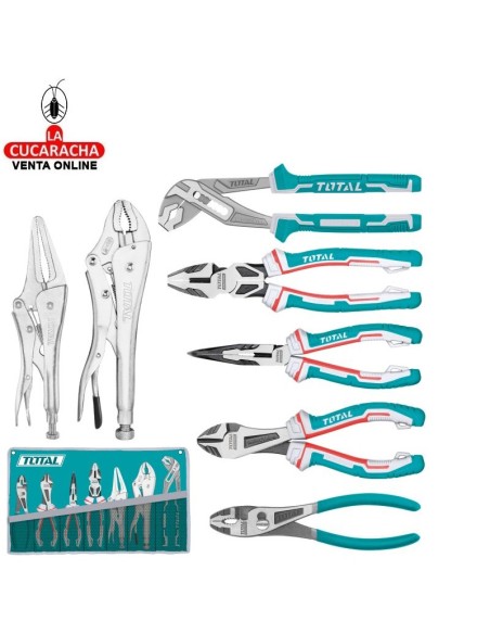 BOLSA COMBO 7 HERRAMIENTAS ALICATES-TENAZAS-MORDAZAS MODELO TOS23055.