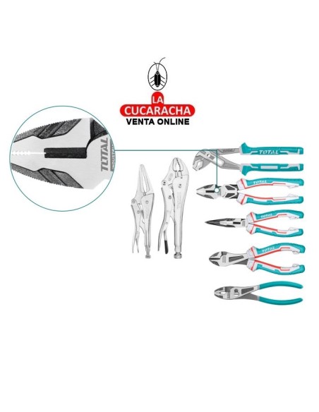 BOLSA COMBO 7 HERRAMIENTAS ALICATES-TENAZAS-MORDAZAS MODELO TOS23055.