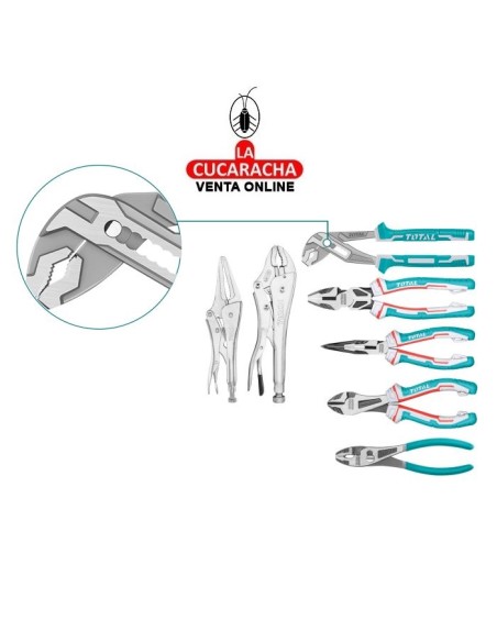 BOLSA COMBO 7 HERRAMIENTAS ALICATES-TENAZAS-MORDAZAS MODELO TOS23055.