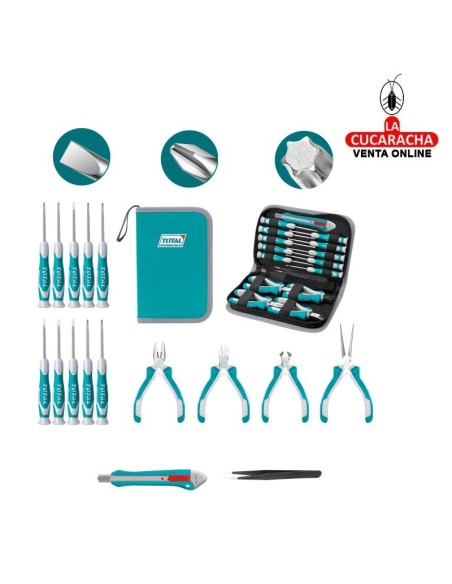 ESTUCHE TEXTIL JUEGO 16 HERRAMIENTAS DE PRECISION MODELO TKTTSK0162.