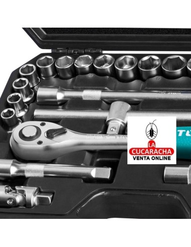 MALETIN HERRAMIENTAS 25 LLAVES VASO Y...