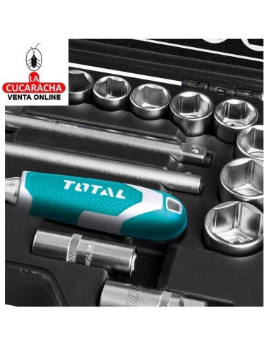 MALETIN HERRAMIENTAS 25 LLAVES VASO Y...