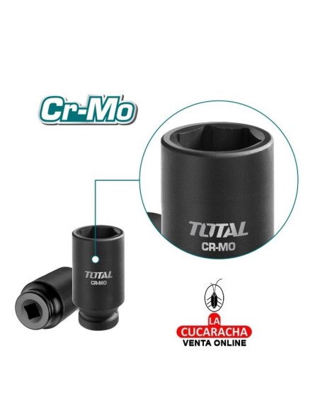 JUEGO 10 LLAVES VASO IMPACTO LARGOS DE 1/2 MODELO THKISD12102L.