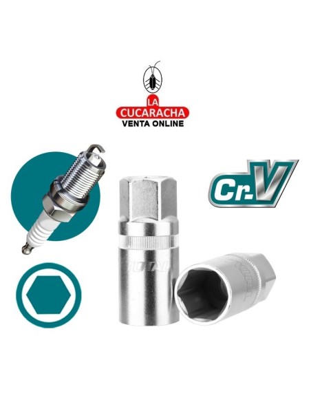 LLAVE DE VASO CUADRADO 1/2" PARA BUJIA MODELO THSPS12.