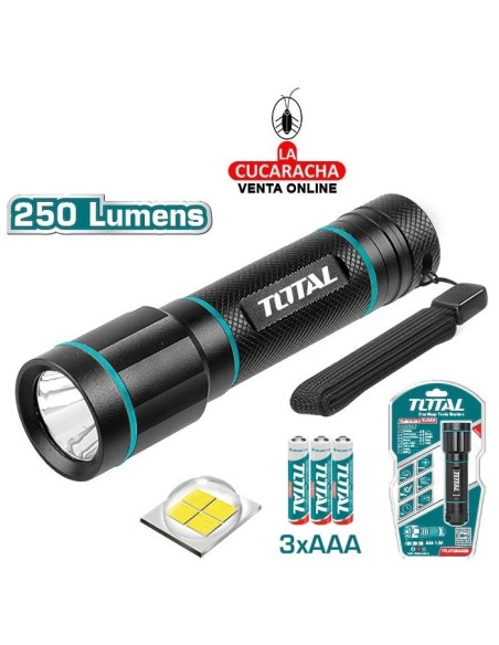 LINTERNA LED RECARGABLE A PILAS AAA MODELO TFL013AAA58.