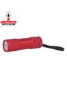 LINTERNA ALUMINIO 9 LED COLORES PILAS AAA MODELO 3943.